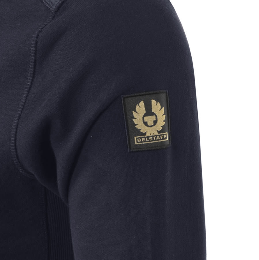 Alternative Image for ProductBelstaff Jaxon Half Zip Logo Jumper Navy3
